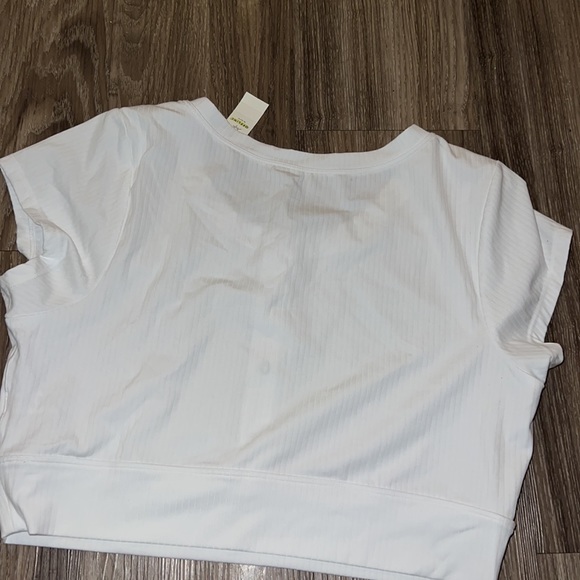 Aerie white button down crop top - Picture 5 of 5